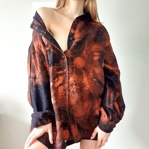 Oversized tie dye shirt